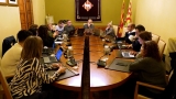 Durant la celebració del ple extraordinari del 29 d'octubre de l'Ajuntament de les Borges Blanques.