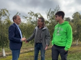 Crespín durant la seva visita a Cervià (foto: Sub. Govern espanyol a Lleida).