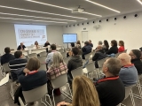 Durant la presentació a l'Arxiu Comarcal de les Garrigues (foto: Garrigues Empresarial).