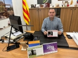 El calendari amb el president del Consell Comarcal de les Garrigues, Jaume Setó.