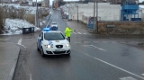 La Policia Local regulant el trànsit aquest matí (foto: PL).