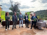 Durant la presentació al Cogul.
