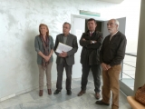 Els representants de l'Ajuntament de les Borges i el seu advocat, a la Fiscalia de Lleida (Foto: Aj. de les Borges)