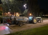 Els treballs s'han dut a terme amb un tractor i una atomitzadora (foto: Aj. Borges).