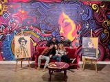 El mural es pot veure al celler (foto: Vinya els Vilars).