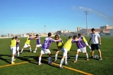 Imatge dels entrenaments de futbol al camp d'esports (foto: Ajuntament)