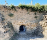 El forn de calç que es va poder visitar a Tarrés (foto: el Sindicat de Tarrés).