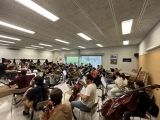 La Jove Orquestra de Ponent assajant al conservatori de Lleida (foto: JOP).