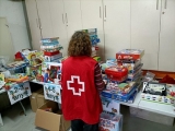 Una de les voluntàries de la campanya (foto: Creu Roja Lleida).