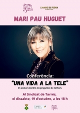 Mari Pau Huguet a Tarrés (foto: Sindicat de Tarrés).