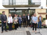 Els parlaments han tingut lloc davant de la floristeria de Talma al carrer Nou de les Borges (foto: Ajuntament de les Borges)