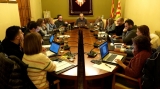 Durant la celebració del ple del 28 de novembre de l'Ajuntament de les Borges Blanques.