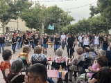 La trobada es va fer a la Plaça Catalunya del municipi (foto: Aj. Castelldans).